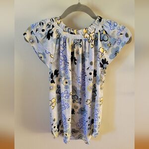 Floral Short Sleeve Blouse